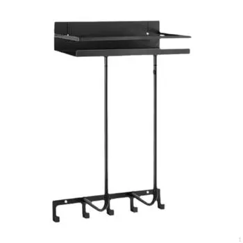 Полка для полотенец, металлическая, настенная, простая в установке, вертикальный органайзер для ванной комнаты, держатель для банных полотенец