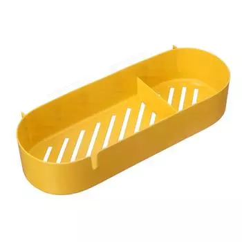 Полка для слива в ванную комнату, экономящая место, настенный разделенный органайзер для домашнего использования