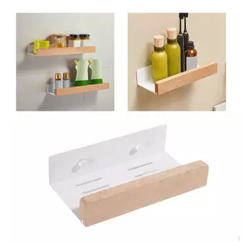 Полка для специй, держатель для бутылки, настенное крепление, плавающая организация, экономия места, полка для хранения 20cmx10cm