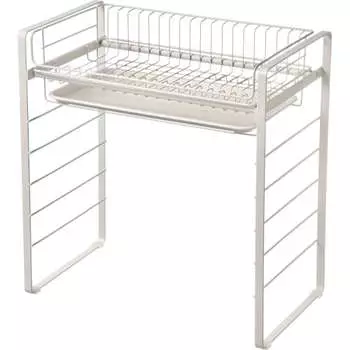 Полка для сушки посуды Wahei Freiz над раковиной, высокая, с поддоном для воды, Room Lab RG-0499