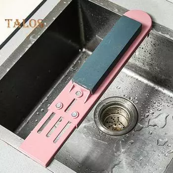 Полка для точильного камня, Нескользящая многоразовая сплошная цветная практичная трудоемкая шлифовальная полка для точильного камня, кухонные гаджеты зелёный