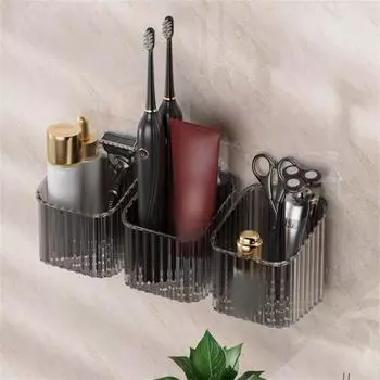 Полка для ванной комнаты без дырокола, настенная полка для хранения шампуня, ящик для хранения для кухни, держатель, органайзер для ванной, аксессуары 1PC