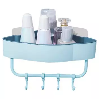 Полка для ванной комнаты, клейкая полка для хранения, угловой держатель, корзина для шампуня и геля для душа, ГОРЯЧАЯ