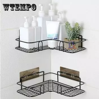 Полка для ванной комнаты, кухонный органайзер, полки, угловая рама, железная полка для душа, стеллаж для хранения, держатель для шампуня, аксессуары для ванной комнаты 1PCS белый