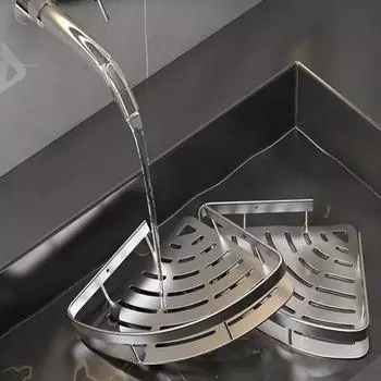 Полка для ванной комнаты, полка для шампуня из алюминиевого сплава, органайзер для хранения косметики, полка для душа, аксессуары для ванной комнаты, настенная угловая полка без сверления