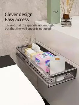 полка для ванной комнаты полка для ванной комнаты туалет алюминиевая подвесная стойка без сверления органайзер для ванной комнаты повесить на стену