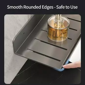 полка для ванной комнаты полка для ванной комнаты туалетная полка для хранения туалет кухонное пространство алюминиевая подвесная стойка без отверстий