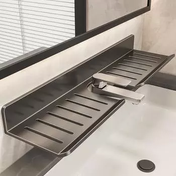 полка для ванной комнаты полка для ванной комнаты туалетная полка для хранения туалет кухонное пространство алюминиевая подвесная стойка без отверстий