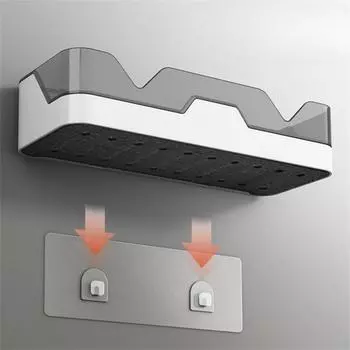 Полка для ванной комнаты, туалет, держатель для шампуня, полки для душа, настенное крепление, кухонная корзина для хранения, косметическая полка, домашний органайзер, аксессуары для ванной серый