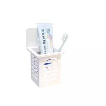 Полка для зубных щеток, туалет, ванная комната, присоска, настенная расческа для хранения зубной пасты, держатель для зубных щеток, аксессуары для ванной комнаты и кухни белый