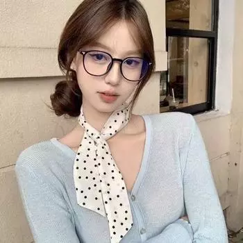 Polka Dot Neck Strap Luxury Neck Scarf Fashion Hair Band Clothing Accessories