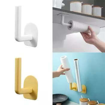 Полка Кухонные аксессуары Стеллаж для хранения полотенец Самоклеящийся рулонный держатель для бумаги Вешалка для салфеток
