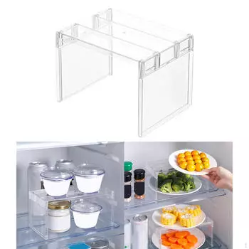 Полка-органайзер для холодильника, практичная, пластик BPA, прочная, быстро подходящая и отображающая организацию L