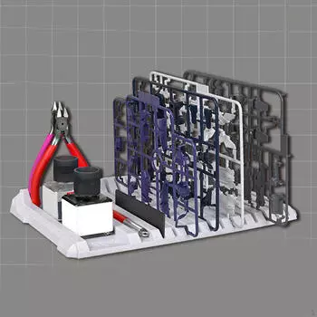 Полки для деталей моделей, полка для деталей, 14 решеток, подставка-держатель для модели, фигурки, сделай сам