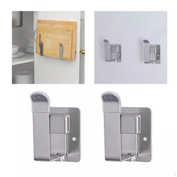 Полки для крышек из нержавеющей стали, настенный держатель для разделочной доски, настенный кухонный органайзер Style B