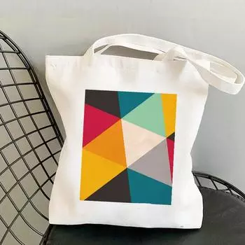 Полки для покупок, книжные ботаники, большая сумка с принтом, женская сумка-шопер в Харадзюку, сумка для покупок для девочек, сумка для покупок, женская холщовая сумка 24*26cm