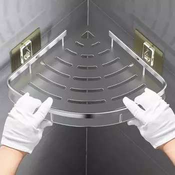 Полки для ванной комнаты без сверления, настенное крепление, угловая полка, стеллаж для хранения душа, держатель для туалета, органайзер для шампуня, аксессуары для ванной комнаты 1pcs