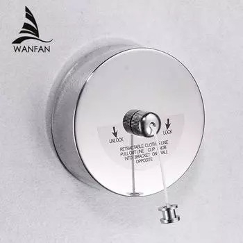 Полки для ванной комнаты из нержавеющей стали, хромированная бельевая веревка, хорошее качество, однорядная, гостиничный стиль, сушильная веревка для ванной комнаты 1256