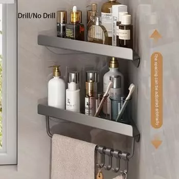 Полки для ванной комнаты, полка для душа без сверла, угловое хранение, минималистская настенная треугольная полка, держатель для шампуня, аксессуары для ванной комнаты