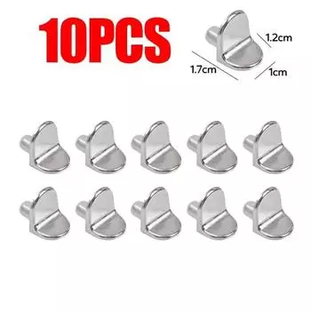 Полкодержатели Колонны Шкафы Гардеробы Ламинированные плиты Дюбели Стекло Никелированные дюбели Фиксированные кронштейны Мебельная фурнитура