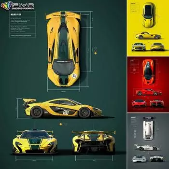Полная 5D алмазная живопись Diy Racing векторная иллюстрация 5D Diamond Painting Full Round 20X30CM