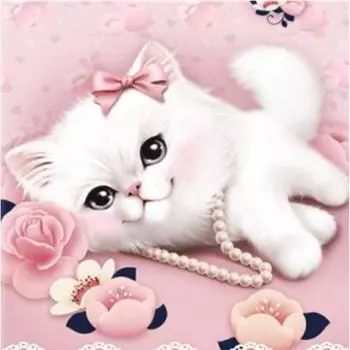 Полная 5D Diy Алмазная Картина Бабочка Фестиваль Кошка Вышивка Крестом Домашний Декор Ручной Работы Подарок 25x25cm