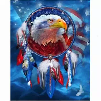 Полная 5D Diy Алмазная Картина Бесплатная Вышивка Орла Колокольчики Вышивка Крестом Домашний Декор Ручной Работы Подарок 25x30cm