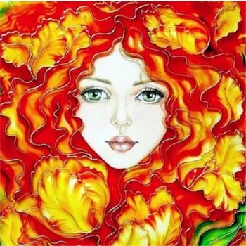 Полная 5D Diy Алмазная картина Картина маслом девушка Вышивка крестом Домашний декор Ручная работа Подарок 25x25cm