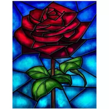 Полная 5D Diy Алмазная Картина Линия Роза Вышивка Крестом Домашний Декор Ручной Работы Подарок 20X25CM