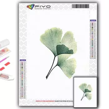 Полная 5D Diy Алмазная картина Листья гинкго 5D Алмазная картина Full Round 20X30CM