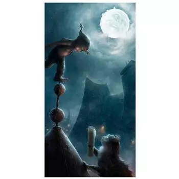 Полная 5D Diy Алмазная Картина Мальчик на крыше Алмазная Вышивка Крестом Домашний Декор Ручной Работы Подарок 25x30cm