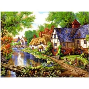 Полная 5D Diy Алмазная картина Мультфильм окраина Алмазная вышивка крестом Домашний декор Ручная работа 25x30cm