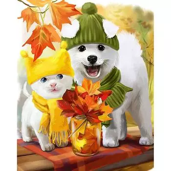 Полная 5D Diy Алмазная Картина Мультфильм Милый Домашний Питомец Собака Вышивка Крестом Домашний Декор Ручной Работы Подарок 25x30cm