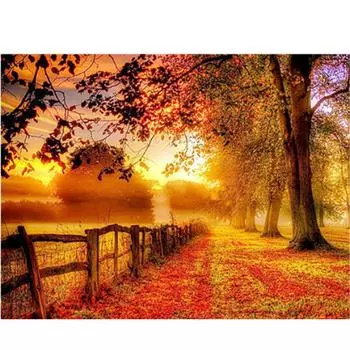 Полная 5D Diy Алмазная Картина Сумерки в Сумраке Пейзаж Вышивка Крестом Домашний Декор Ручной Работы Подарок 20X25CM