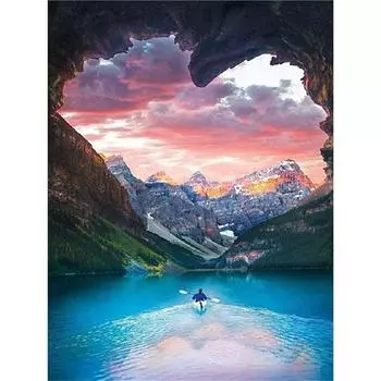 Полная 5D DIY Алмазная Картина Живописный Пейзаж Алмазная Вышивка Мозаика Наборы Вышивка Крестом Домашний Декор Подарки Ручной Работы Round 20x30cm