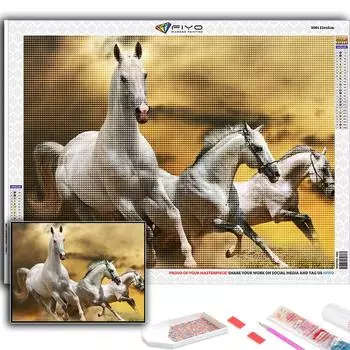 Полная 5D Diy Алмазная картина Животное 5D Алмазная картина Full Round 20X30CM