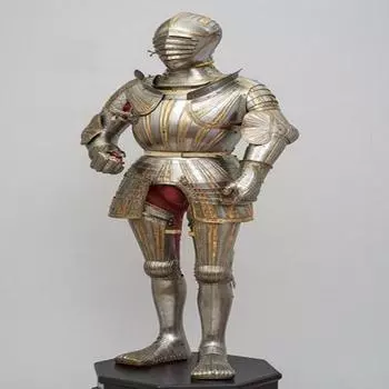 Полная боевая броня 16 века Готическая броня Доспехи крестоносца Подарочные предметы
