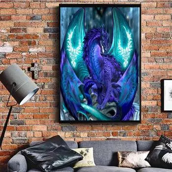 Полная дрель 5D DIY Алмазная картина Полная круглая домашняя декоративная дрель 20x25CM