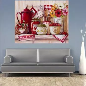 5D DIY Алмазная роспись кухня 25x20CM