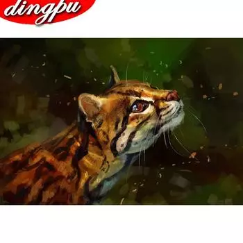 Полная дрель Алмазная вышивка 5D Животное DIY Алмазная картина Домашнее украшение Full Round 20X30CM