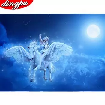 Полная дрель круглая алмазная картина 5D алмазное искусство вышивка пейзаж мозаика украшение дома 20X30CM