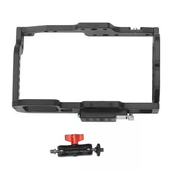 Полная клетка для камеры с резьбовыми отверстиями 1/4 3/8 Холодный башмак Крепление для камеры Быстросъемная клетка Стабилизатор для установки