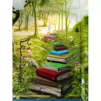 Полная книга с алмазной живописью Пейзаж 5d Алмазная вышивка 20X30CM