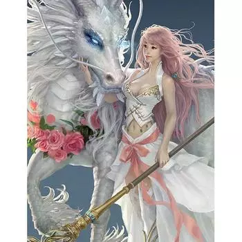 Полная круглая алмазная картина 5D DIY Алмазная вышивка Мозаика Украшение дома Картина со стразами 20X30CM