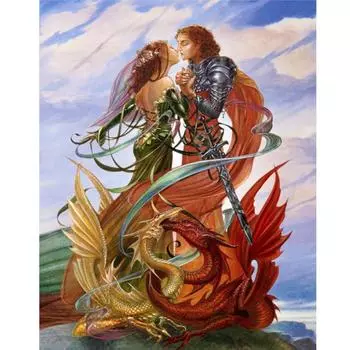 Полная круглая Алмазная картина 5d DIY Алмазная вышивка Мозаика Подарок ручной работы 20X30CM