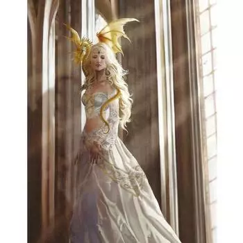 Полная круглая Алмазная картина Алмазная вышивка Мозаика Пейзаж Украшение дома 20X30CM