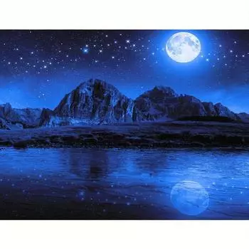 Полная круглая алмазная картина мозаика пейзаж вышивка крестом наборы для вышивки изделия ручной работы домашний декор 30x40 см 30x40cm NO Frame