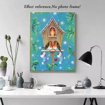 Полная круглая алмазная картина, пейзаж, алмазная мозаика, наборы для мозаики из мультфильмов, домашний декор для стен 15x20CM