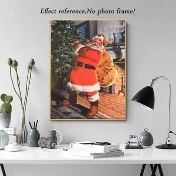 Полная круглая алмазная картина Пейзаж Алмазная вышивка крестом Декор для дома 15x20CM