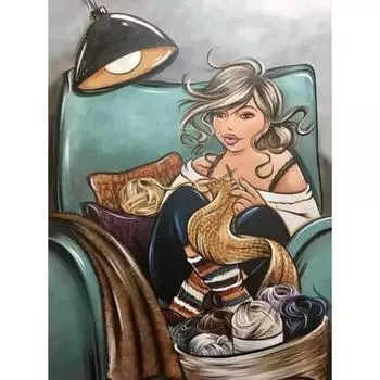 Полная круглая Алмазная вышивка 5D DIY Алмазная картина Вышивка крестом 20X30CM